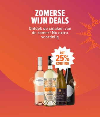 Wijn deals. De beste wijnaanbiedingen tot 25% korting